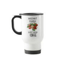 Enfermero instantáneo simplemente agrega café