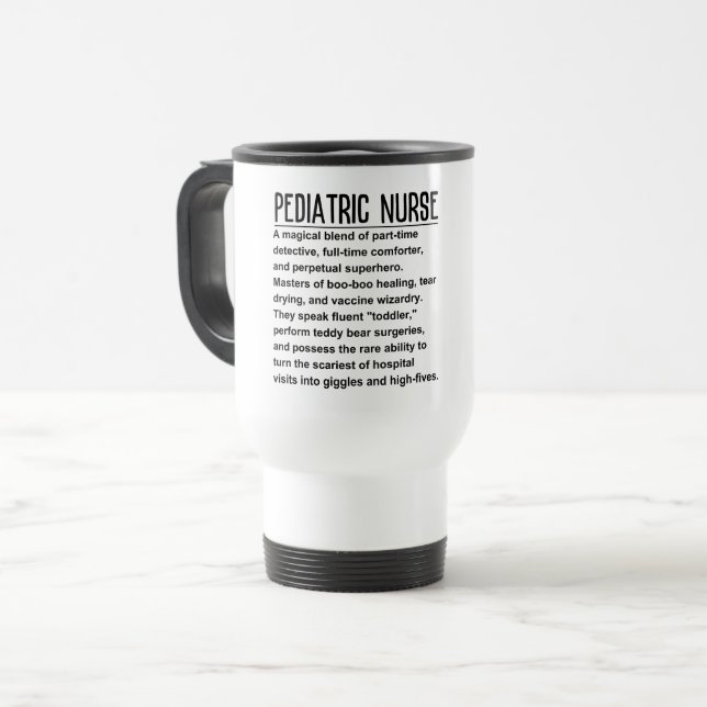 Taza De Viaje Enfermero pediátrico (Anverso izquierdo)