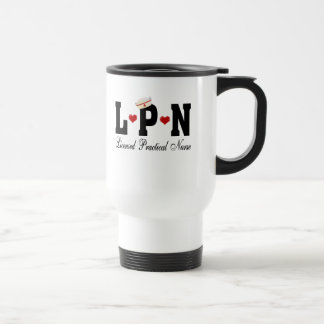 Taza De Viaje Enfermero práctico con licencia de LPN