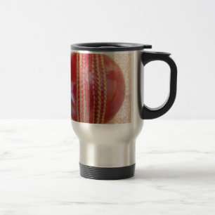 Taza De Viaje Enfoque de Punto Carmesí: Primer Plano del Corazón