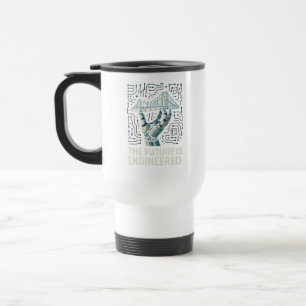 Taza De Viaje "Engineering Blueprint Mug - Diseño geométrico par