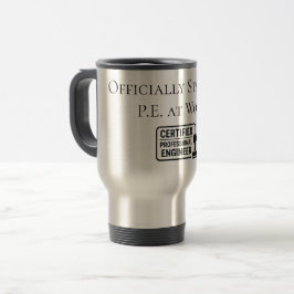 Taza De Viaje Enhorabuena de Ingeniero Profesional Certificado