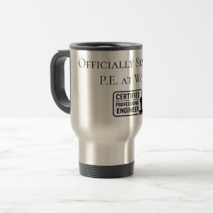 Taza De Viaje Enhorabuena de Ingeniero Profesional Certificado