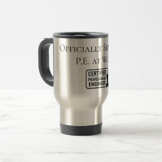 Taza De Viaje Enhorabuena de Ingeniero Profesional Certificado