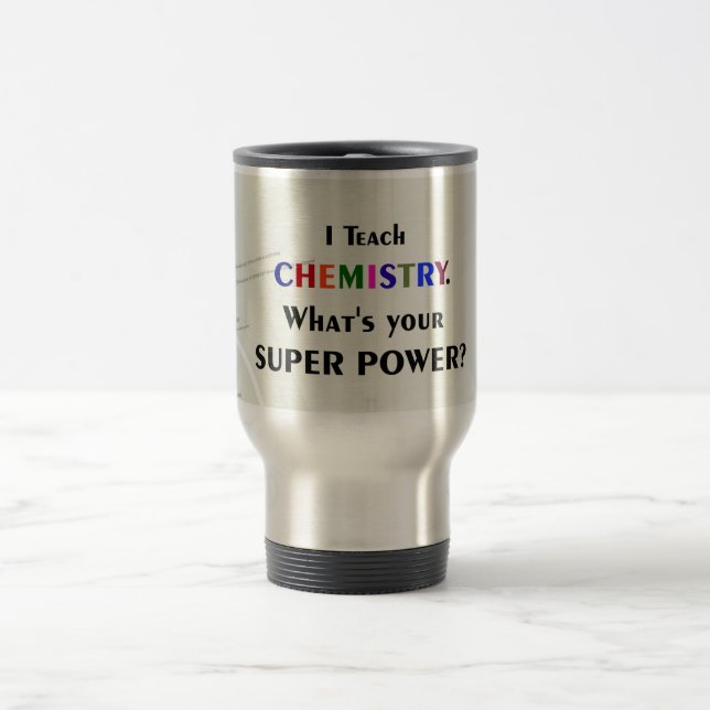 Taza De Viaje Enseñar Química (Centro)
