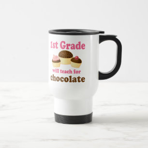 Taza De Viaje Enseñe al 1r grado para el chocolate