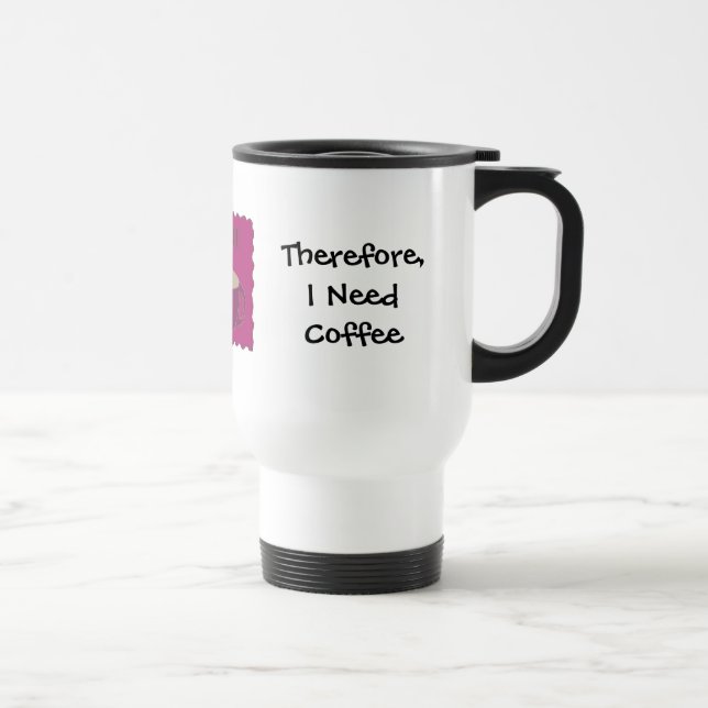 Taza De Viaje Enseño Dichos Divertidos de Café (Derecha)