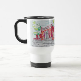 Taza De Viaje Entrada histórica de ladrillo rojo