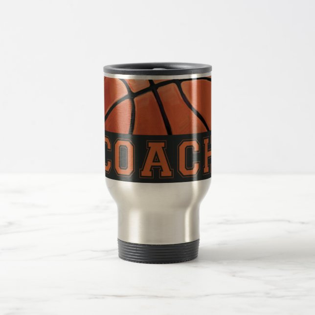 Taza De Viaje Entrenador de baloncesto (Centro)
