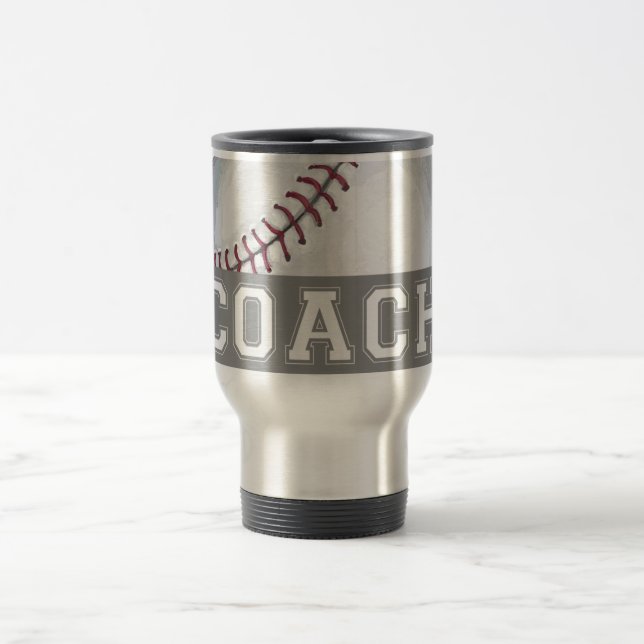 Taza De Viaje Entrenador de béisbol (Centro)
