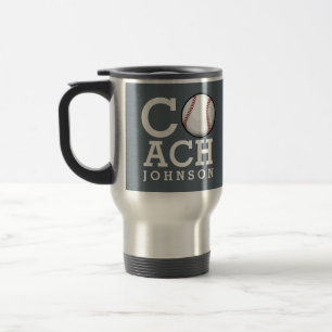 Taza De Viaje Entrenador de béisbol conocido de encargo