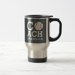 Taza De Viaje Entrenador de béisbol conocido de encargo