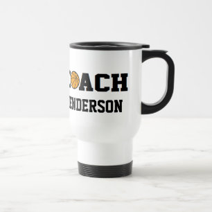 Taza De Viaje Entrenador de béisbol - personalizado