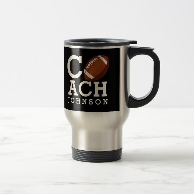 Taza De Viaje Entrenador de fútbol conocido de encargo (Derecha)