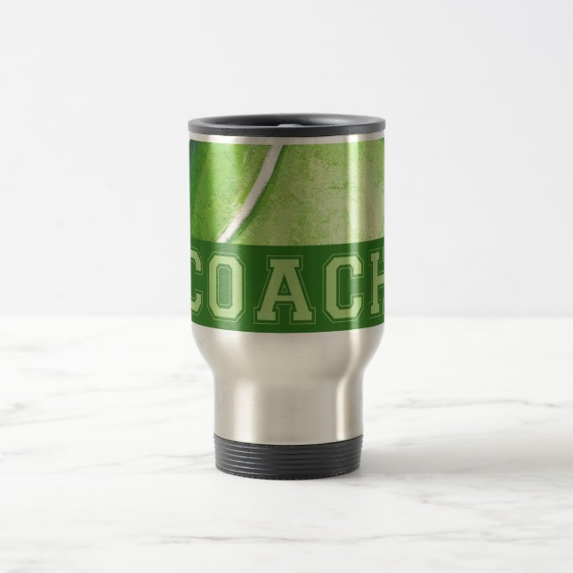 Taza De Viaje Entrenador de tenis (Centro)