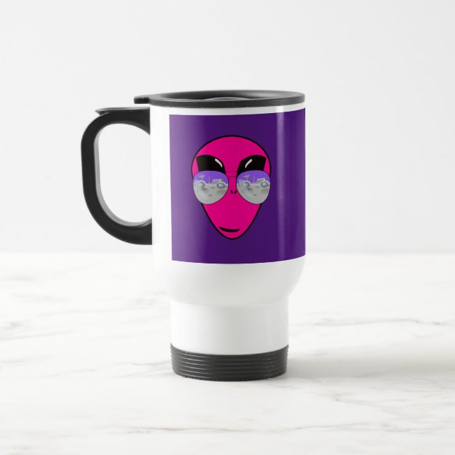 Taza De Viaje Epic Shades Alien Head Design T-Shirt (Izquierda)