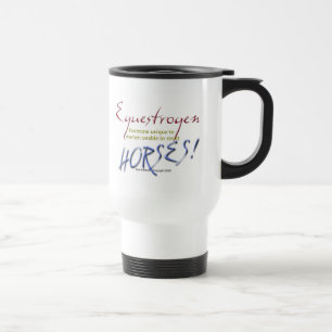 Taza De Viaje Equestrogen: caballo divertido