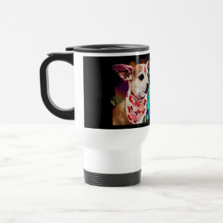 Taza De Viaje Equipo Carlos Chihuahua Diseño Retro Mug