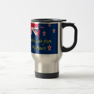 Taza De Viaje Equipo de Críquet de Nueva Zelanda: Arte de Amor d
