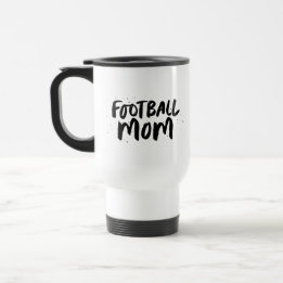 Taza De Viaje Equipo de fútbol mamá estilo negro personalizado