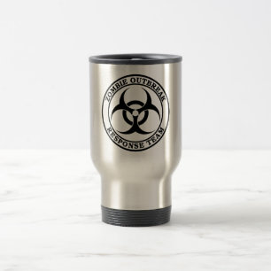 Taza De Viaje Equipo de la respuesta del brote del zombi