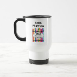 Taza De Viaje Equipo de Técnico de Farmacia Personalizado