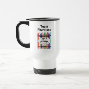 Taza De Viaje Equipo de Técnico de Farmacia Personalizado