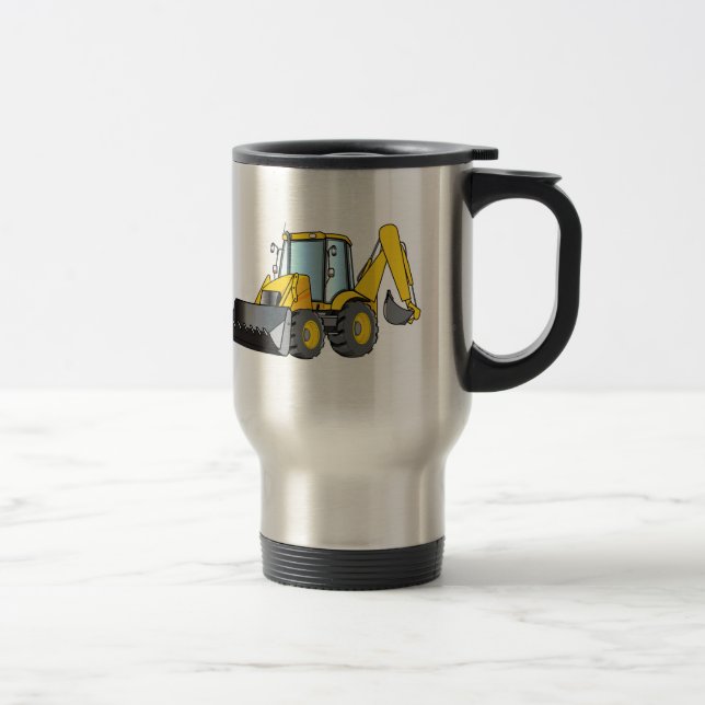 Taza De Viaje Equipo pesado: Retroexcavadora (Derecha)