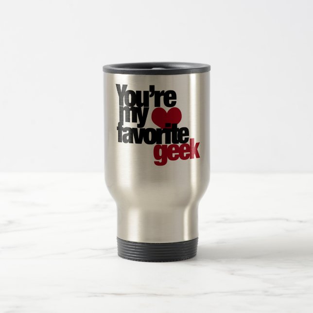 Taza De Viaje Eres mi nerd favorito (Centro)