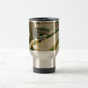 Taza De Viaje Eric Ravilious, Dos mujeres en un jardín,