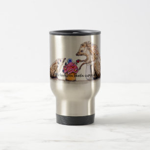 Taza De Viaje erizo del bebé con la magdalena del bicho