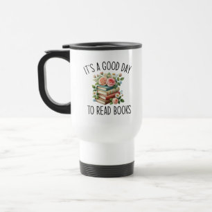 Taza De Viaje Es un buen día para leer libros