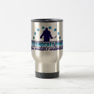 Taza De Viaje Es un tema de viaje de hockey
