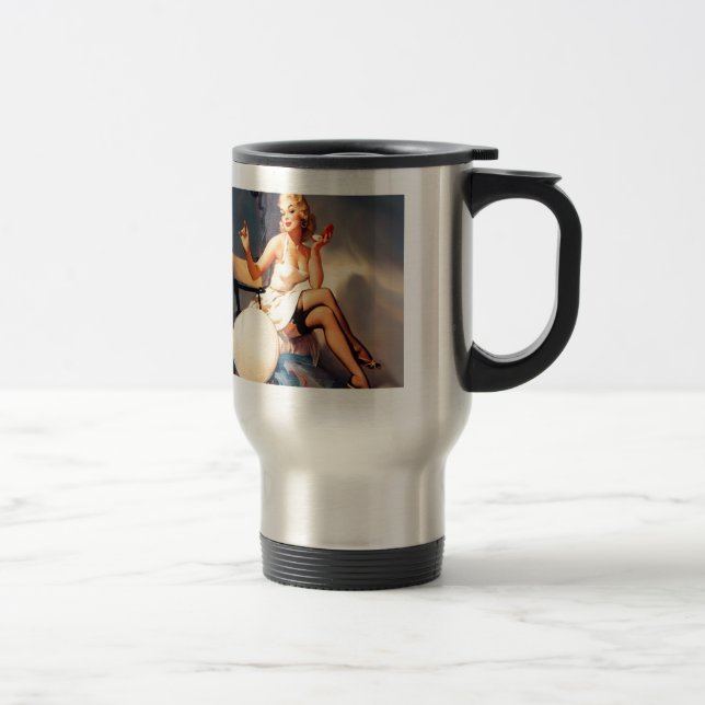 Taza De Viaje Es una Chica de Starlet Pin Up (Derecha)