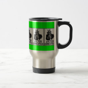 TAZA DE VIAJE ES USTED ALISTA PARA UN ATAQUE DEL ZOMBI