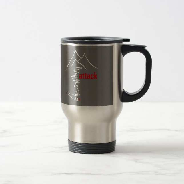 Taza De Viaje Escala en bicicleta, ataque (Derecha)