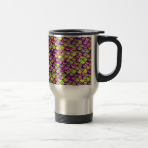 Taza De Viaje Escalas moradas y verdes