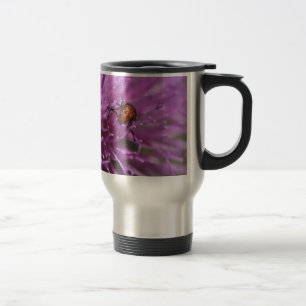 Taza De Viaje Escarabajo en un cardo de leche