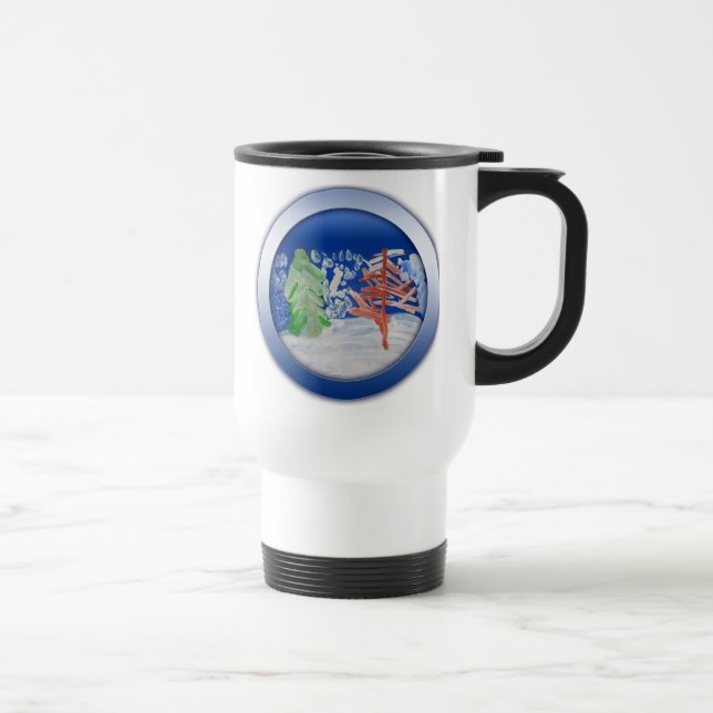 Taza De Viaje Escena de invierno (Derecha)