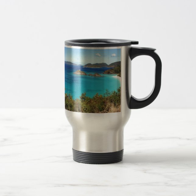 Taza De Viaje Escena de la isla caribeña (Derecha)