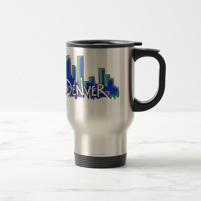 Taza De Viaje Escenario estilo graffiti Denver (Derecha)