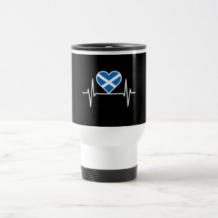 Taza De Viaje Escocia: latido de la bandera de Escocia