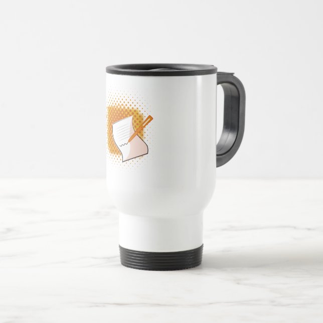 Taza De Viaje Escribiendo Lover Mug (Anverso derecho)