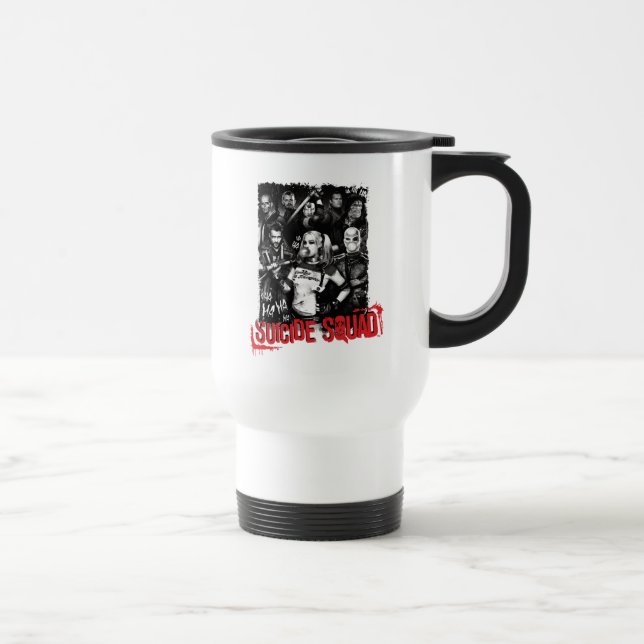 Taza De Viaje Escuadrón suicida | Foto grupal de Grunge (Derecha)
