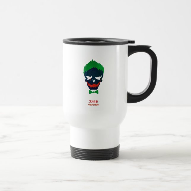 Taza De Viaje Escuadrón suicida | Icono de cabeza de broma (Derecha)