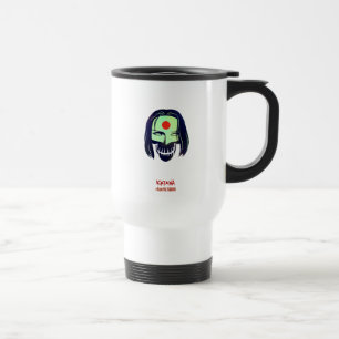Taza De Viaje Escuadrón suicida   Icono de cabeza de Katana