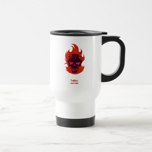 Taza De Viaje Escuadrón suicida | Icono de Diablo (Derecha)