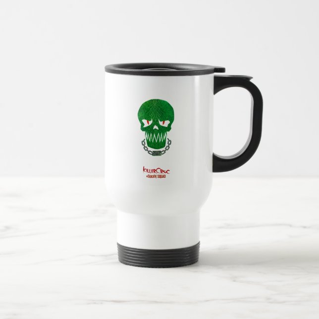 Taza De Viaje Escuadrón suicida | Icono de la cabeza cruzada ase (Derecha)