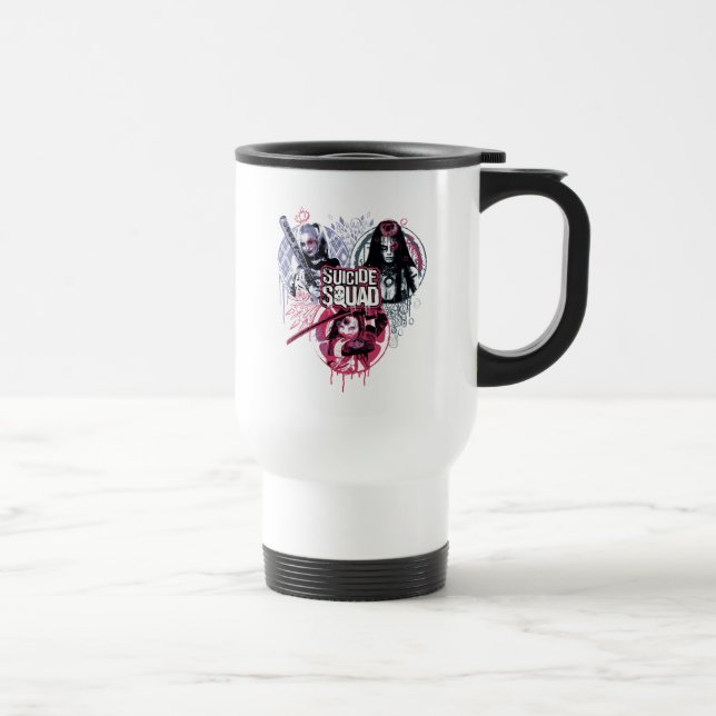 Taza De Viaje Escuadrón suicida | Insignias para graffiti de Chi (Derecha)