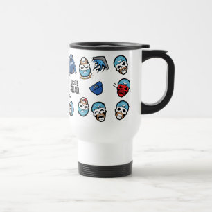 Taza De Viaje Escuadrón suicida Patrón de Emoji Capitán Boomer